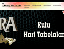 Tablet Screenshot of barisreklamizmir.com
